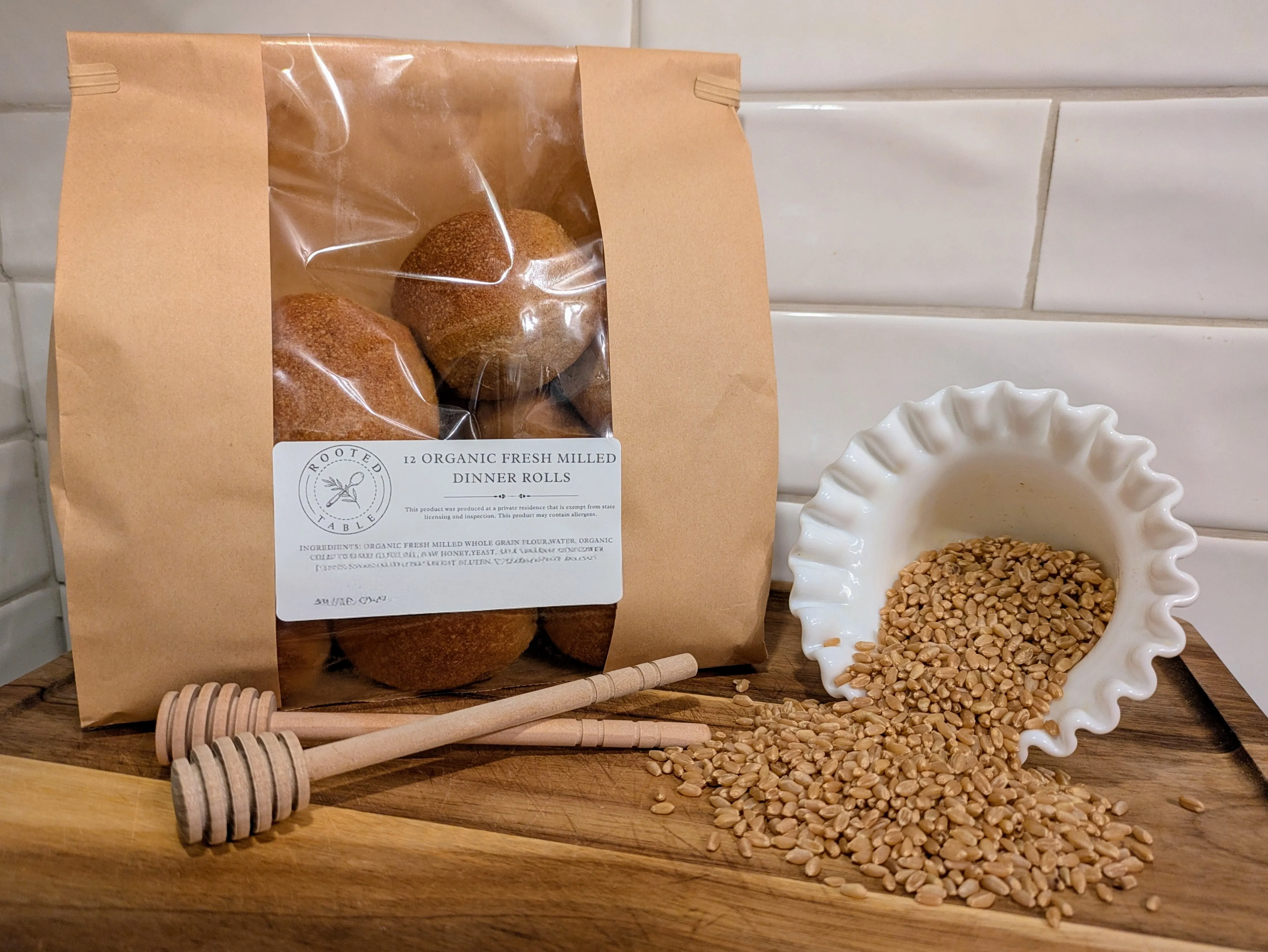 Organic Fresh Milled Dinner Rolls