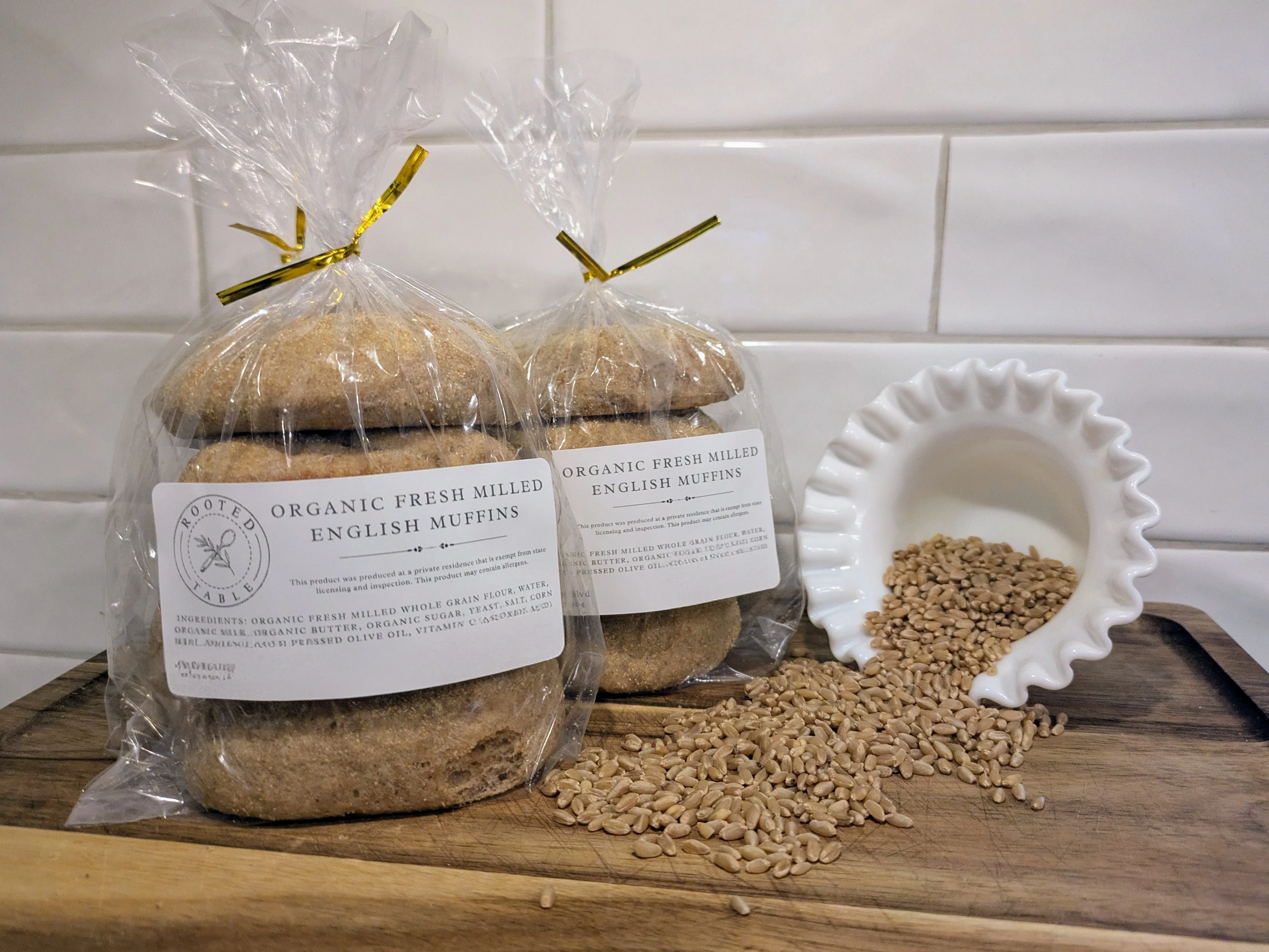 Organic Fresh Milled English Muffins